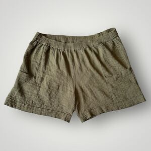 🎉5 for $45🎉 Deja Bleu Shorts Women Size 3X Waffle Green